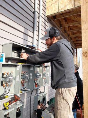 Bill At work on a four plex.