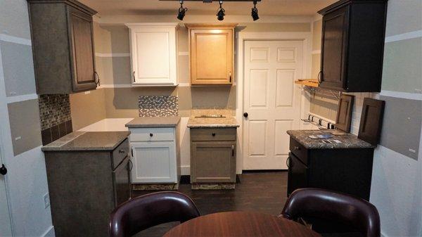 One of two show rooms to help visualize your counter tops and cabinets.