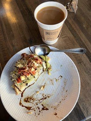 Avocado toast & americano