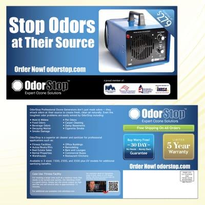 OdorStop Direct Mail Postcard