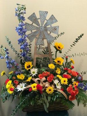 Special arrangement for funeral