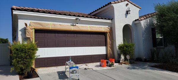 Before- garage door paint 2