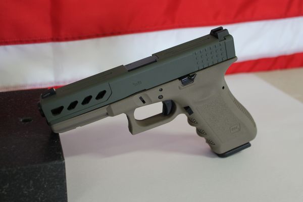 Custom Glock slide machining and Cerakote finish.