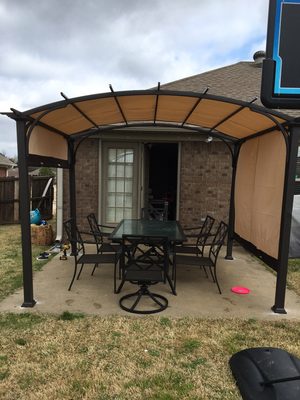 What ever you need give us a call. We installed this gazebo.