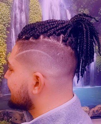 Men box braids