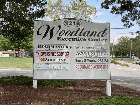 We are located in the Woodland Executive Center, Suite B.