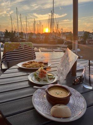 Lobster Bisque, Wedge Salad and Kids Chicken Tenders