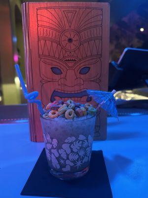 Spacemilk - Fruit Loop Infused Coconut Milk, Lemon, Fruit Loops, Delta 9 THC Simple Syrup. Delicious