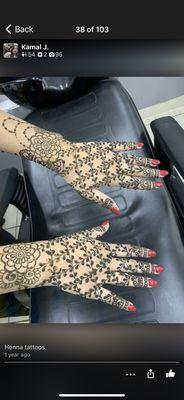 Henna tattoos