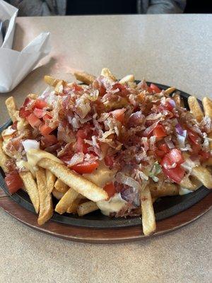 Loaded bacon cheese fries