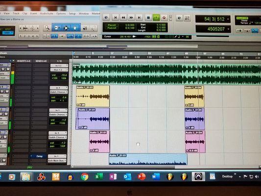 Protools. Top of the line recording and engineering.