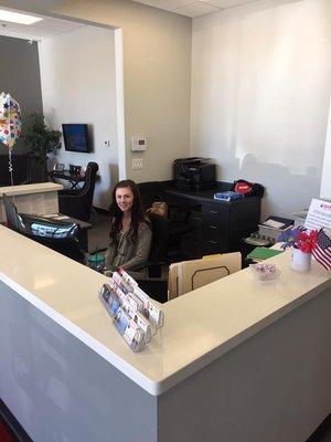 Welcome to eXp Realty! Our Office Manager Michelle with her bright welcoming smile!!