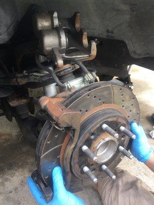 Rotor replacement and ABS sensor replacement