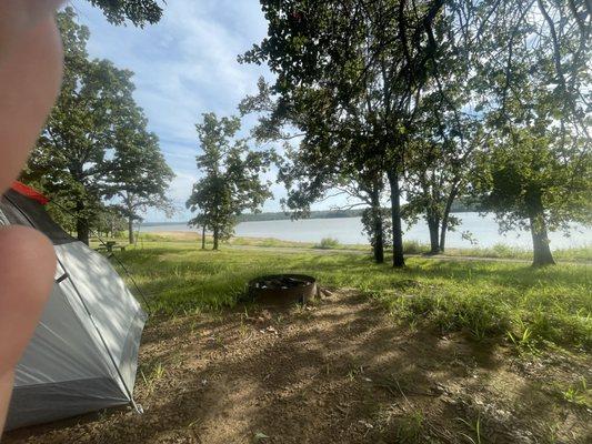 Cool camp spot at Lakeview campground.