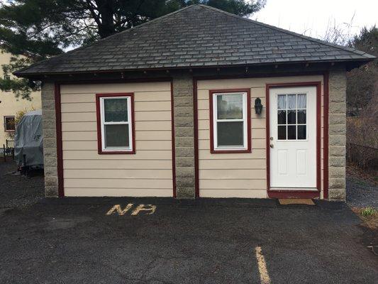 My office is in this beautiful cottage behind the main house.