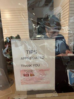 Tips "appreciated". No customer should be coerced to pay 20% tip and write in a 20% tip when not advertised is service not provided