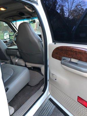 Custom leather interior 2001 F250