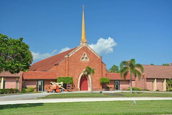 View of church from street