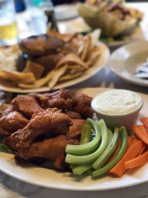 Buffalo Wings  Spinach Artichoke Dip