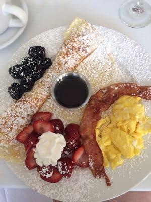 This was our surprise breakfast. We weren't told what they were making, we were only told that it was good. And boy was it!