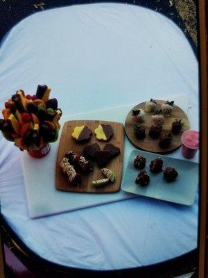 Lovely selection of heavenly chocolate and fruit