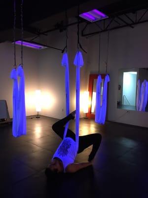 Restorative aerial yoga