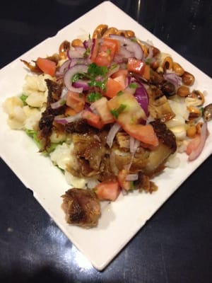 Hornado pequeño. Ecuadorian fried pork.