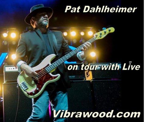 Pat with his Vibrawood custom made by Guitar Villa