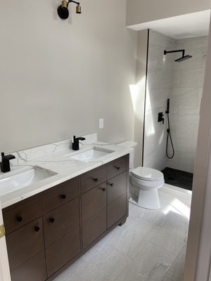 Bathroom remodel pictures. If you need a free estimate on a new bathroom let us know