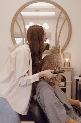 Leave with the knowledge on how to style and take care of your new hair!