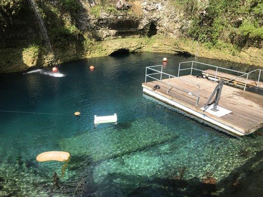 Blue grotto for deep water diving. So cool.