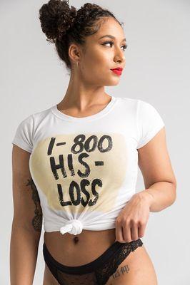 Exclusive 1-800-HIS LOSS Printed Tee