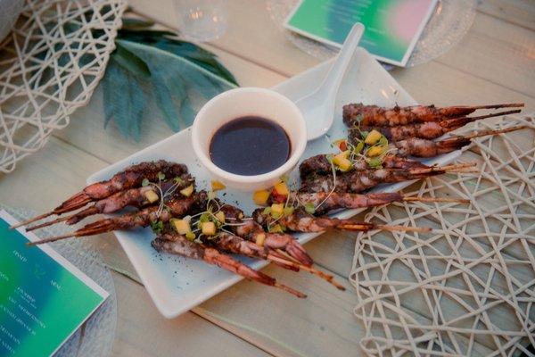 Jerk Shrimp Skewers