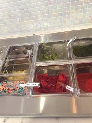 Yum Yogurt toppings.