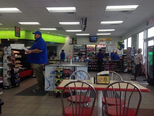 Inside of the store from the dining area to enjoy your tacos