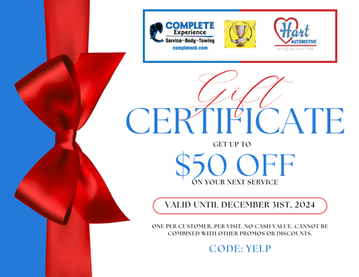 Download this Gift Certificate to use at your next visit!