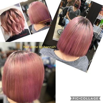 ombré rose gold