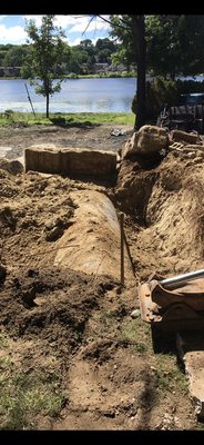 Underground oil tank removal