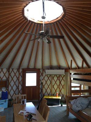 Yurt interior