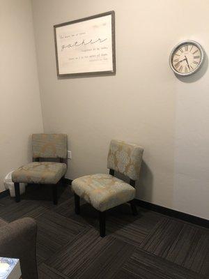 Another photo of one of our comfortable, private offices.