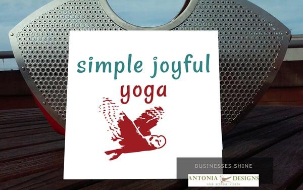 Rustic ad for a yoga studio