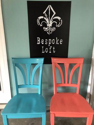 2 summer colored chairs