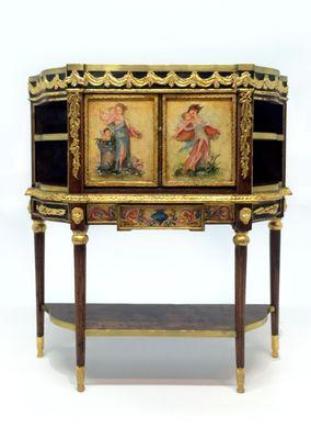 Gooch and Clinkscales Louis XVI Style Gilt Bronze Mounted MarquetrySecretaire a AbattantA