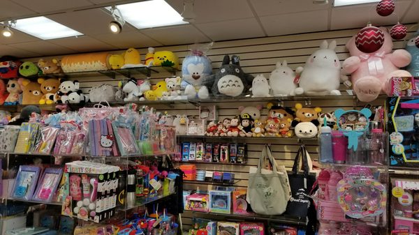 Diverse cute merchandise