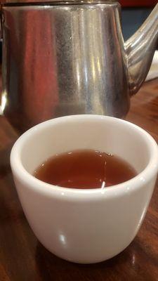 Hot black tea