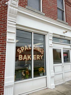 Storefront for Spalding's Bakery