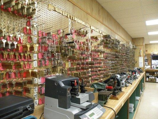 Area's Largest Selection of Key Blanks!