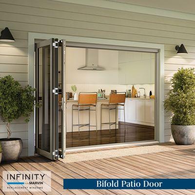 Infinity from Marvin bifold, accordion style patio door.