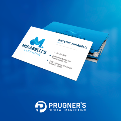 Mirabelli's business cards created by Prugner's Digital Marketing