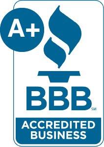 We're A+ Rated with the Better Business Bureau.